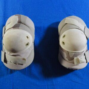 USGI U.S. MILITARY ISSUE 3 COLOR DCU DESERT CAMO TACTICAL ELBOW PADS RC 2222